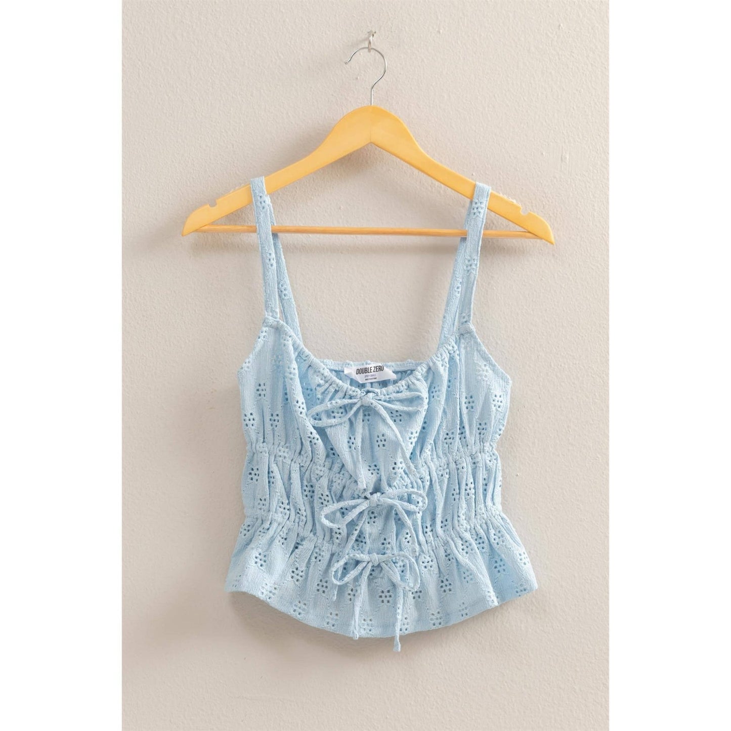 Eyelet Knit Tank Top - Rose & Olivia Boutique