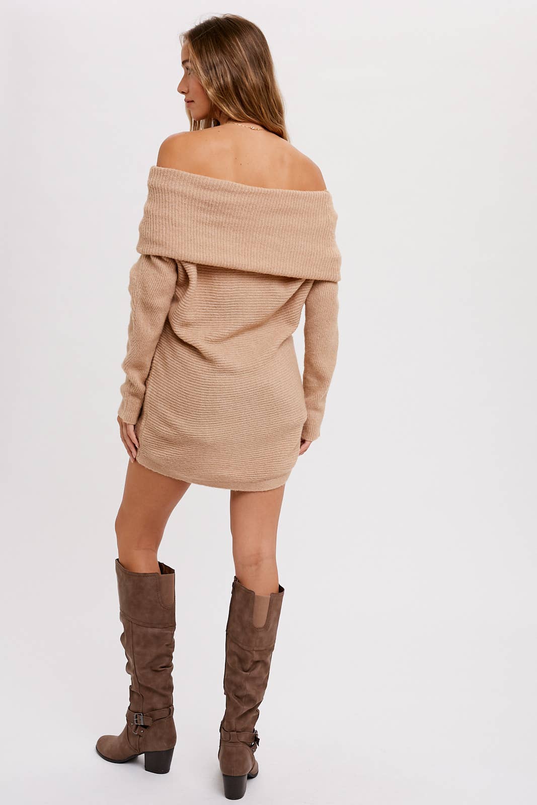 Latte Knit Dolman Tunic - Rose & Olivia Boutique