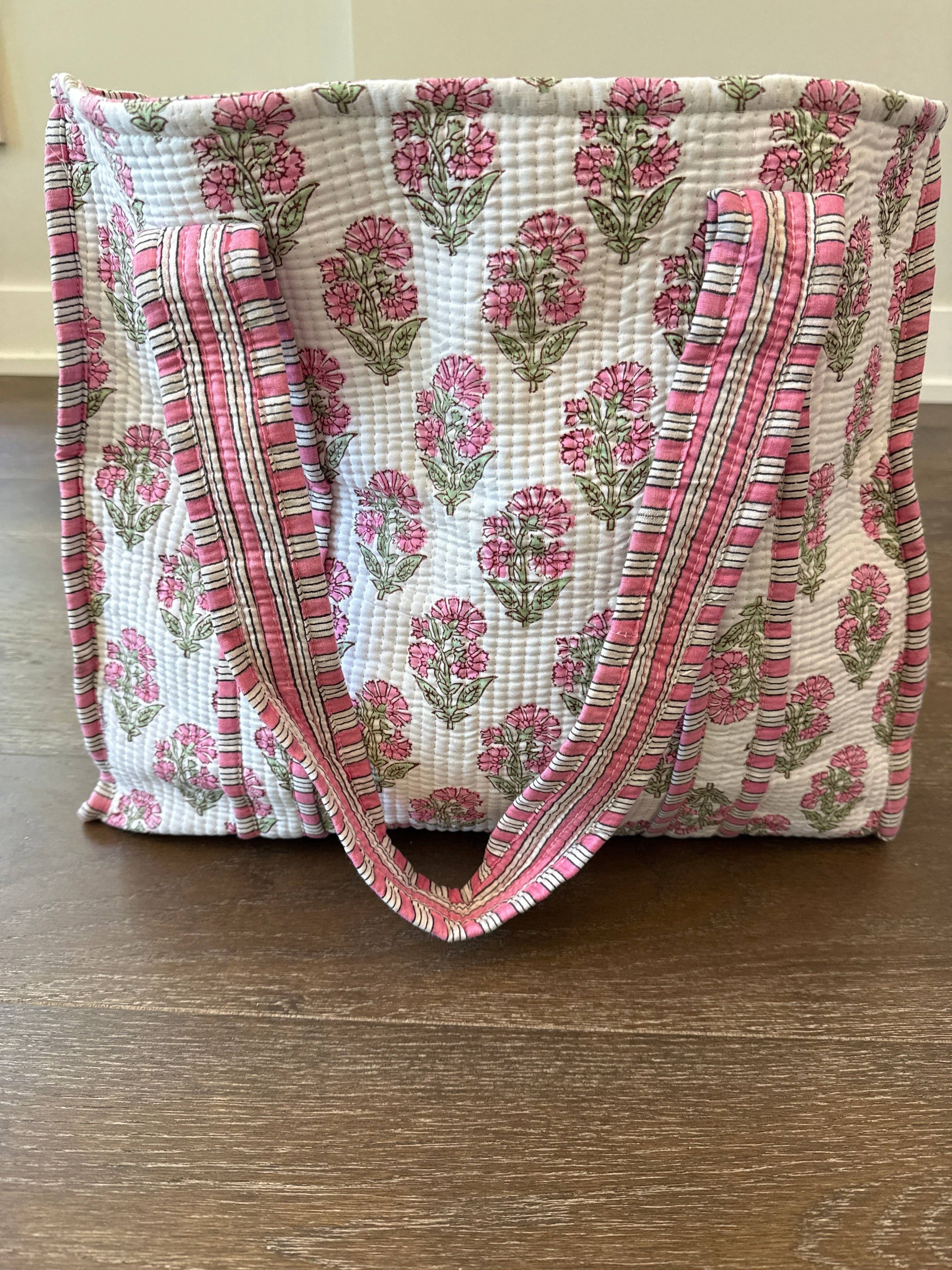 Petal Pink Quilted Bag