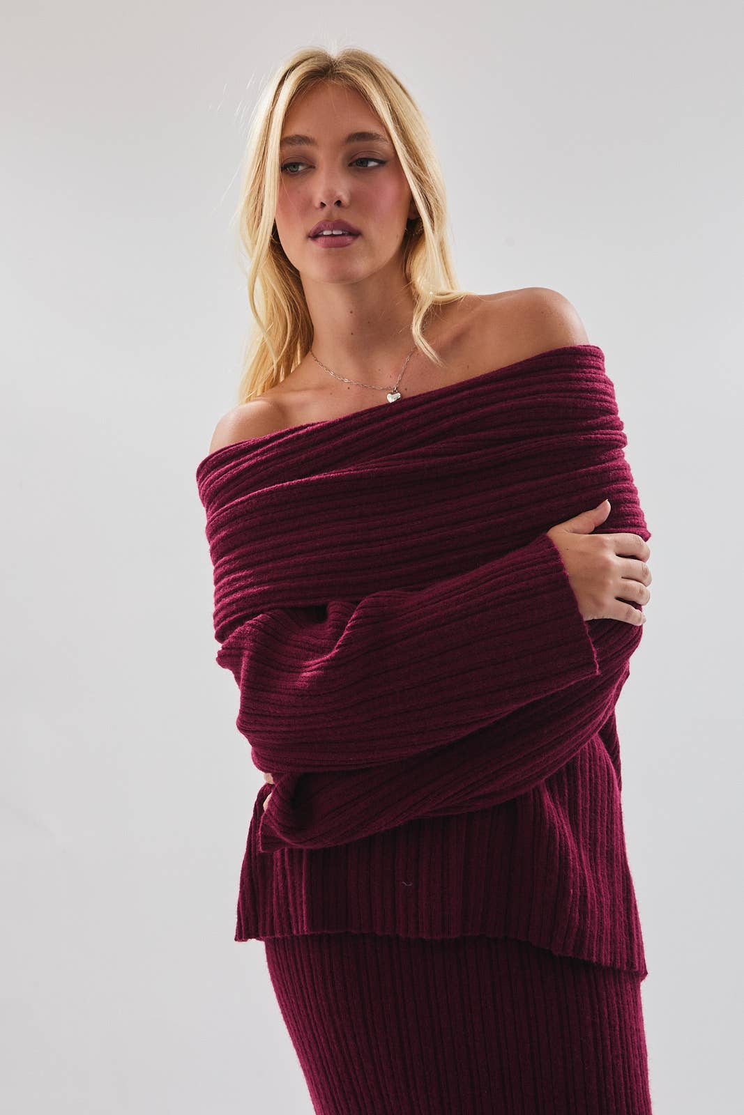 The Bordeaux Whisper Sweater
