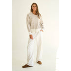 Becca Stripe Zip up Sweater
