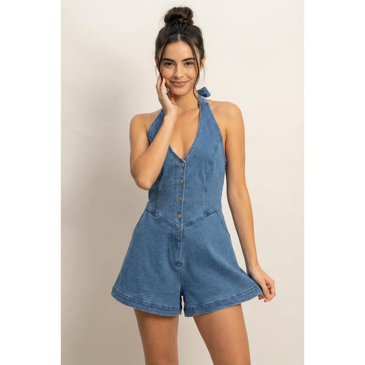 Summer Muse Halter Romper