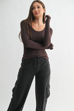 Expresso Long Sleeve Top
