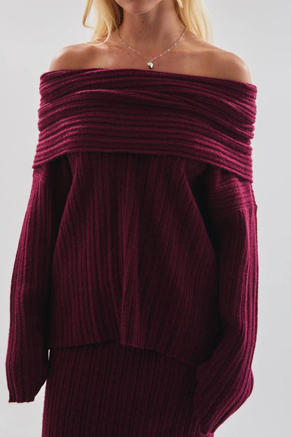The Bordeaux Whisper Sweater