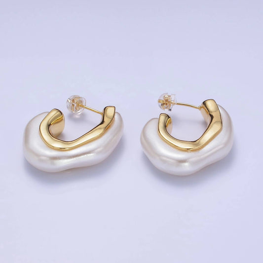 Isabella Shell Pearl Earrings