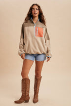 Cozy Colorblock Fleece Pullover
