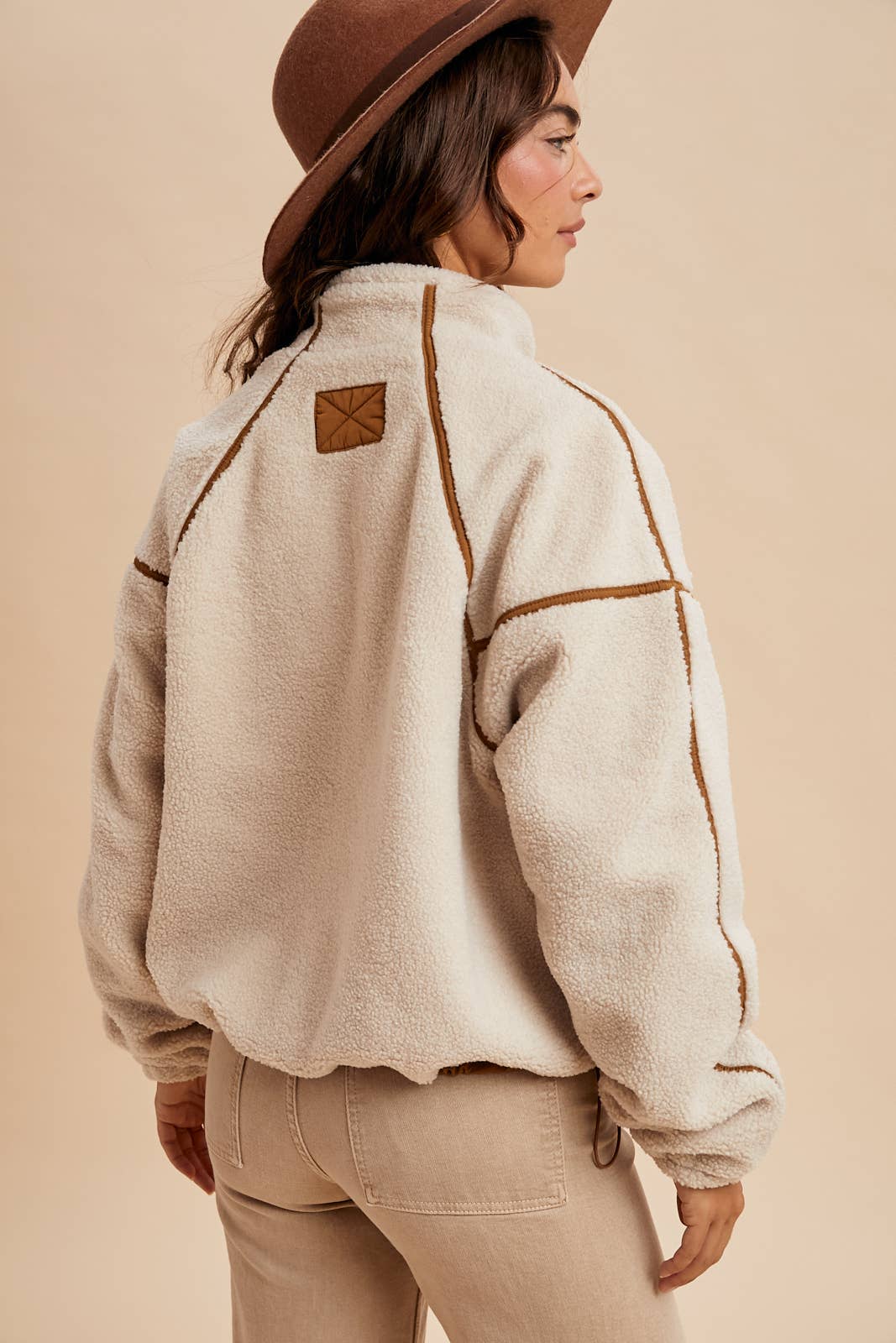 Pumpkin Spice Sherpa Pullover