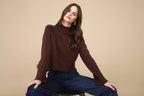 Cocoa Chic Mock Neck Sweater