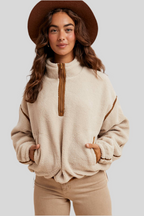 Pumpkin Spice Sherpa Pullover