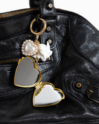 Angel Kiss Mirror Locket Bag Charm - Rose & Olivia Boutique