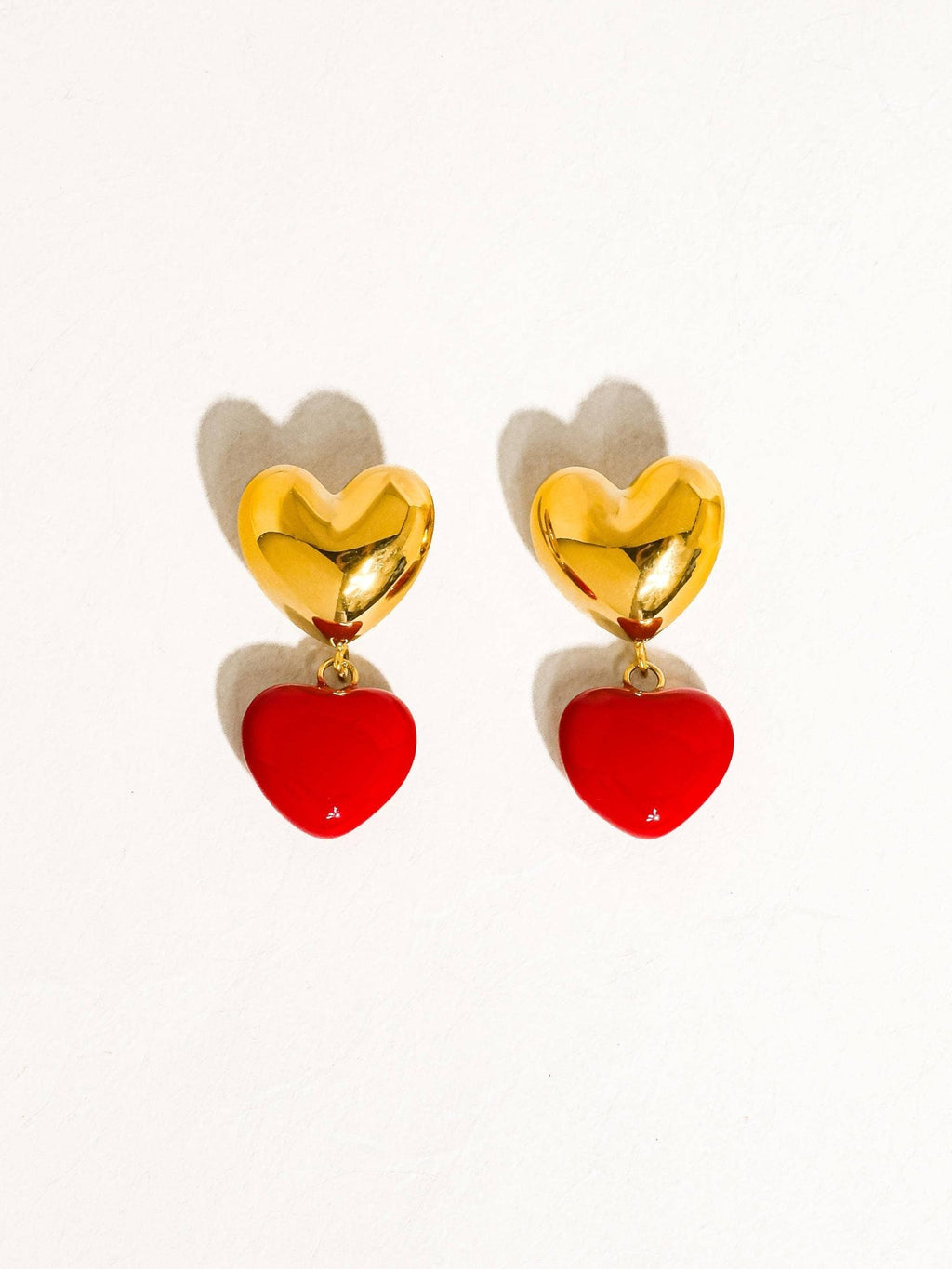 Arcane 18K Gold Non - Tarnish Vintage Heart Earring - Rose & Olivia Boutique
