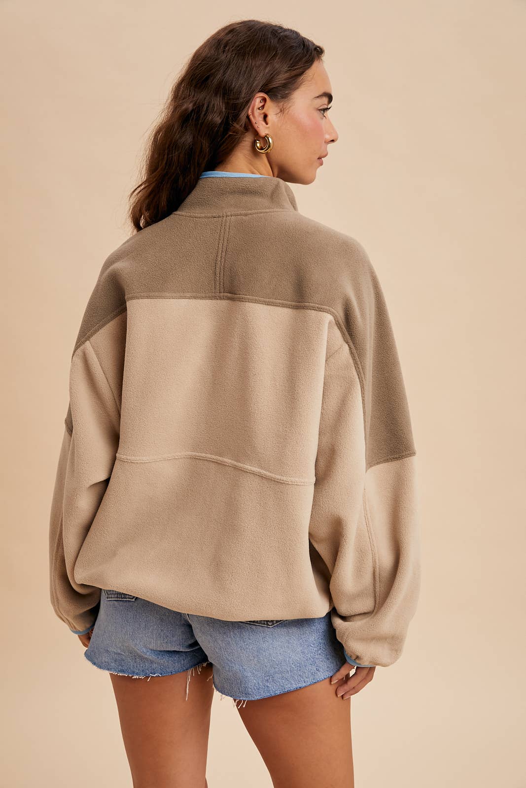 Cozy Colorblock Fleece Pullover