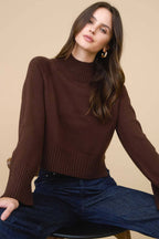 Cocoa Chic Mock Neck Sweater
