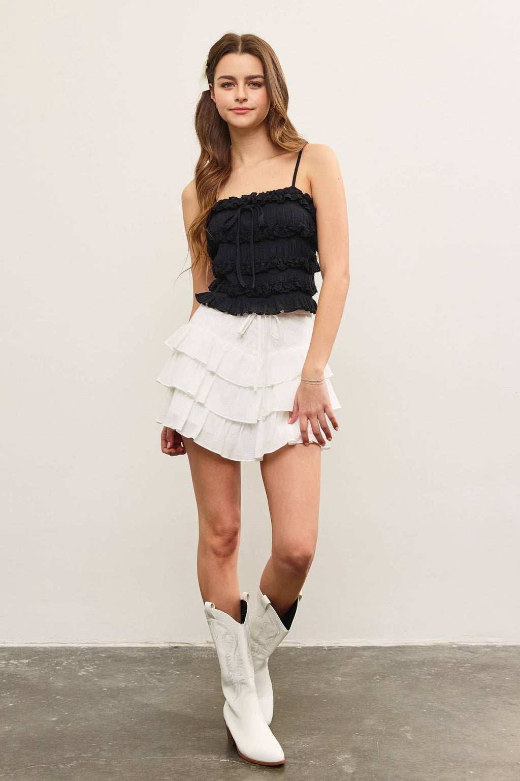 Bonnie Ruffle Skort - Rose & Olivia Boutique