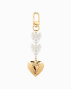 Bow & Heart Bag Charm - Rose & Olivia Boutique