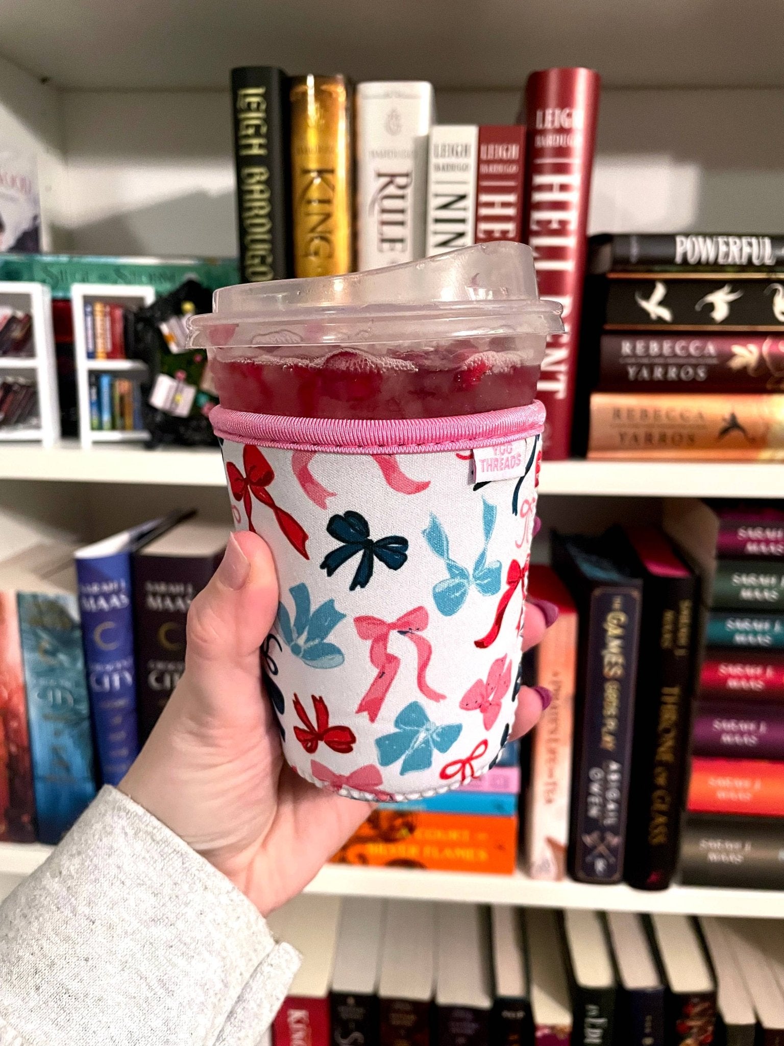 Bows Coffee Drink Sleeve - Rose & Olivia Boutique