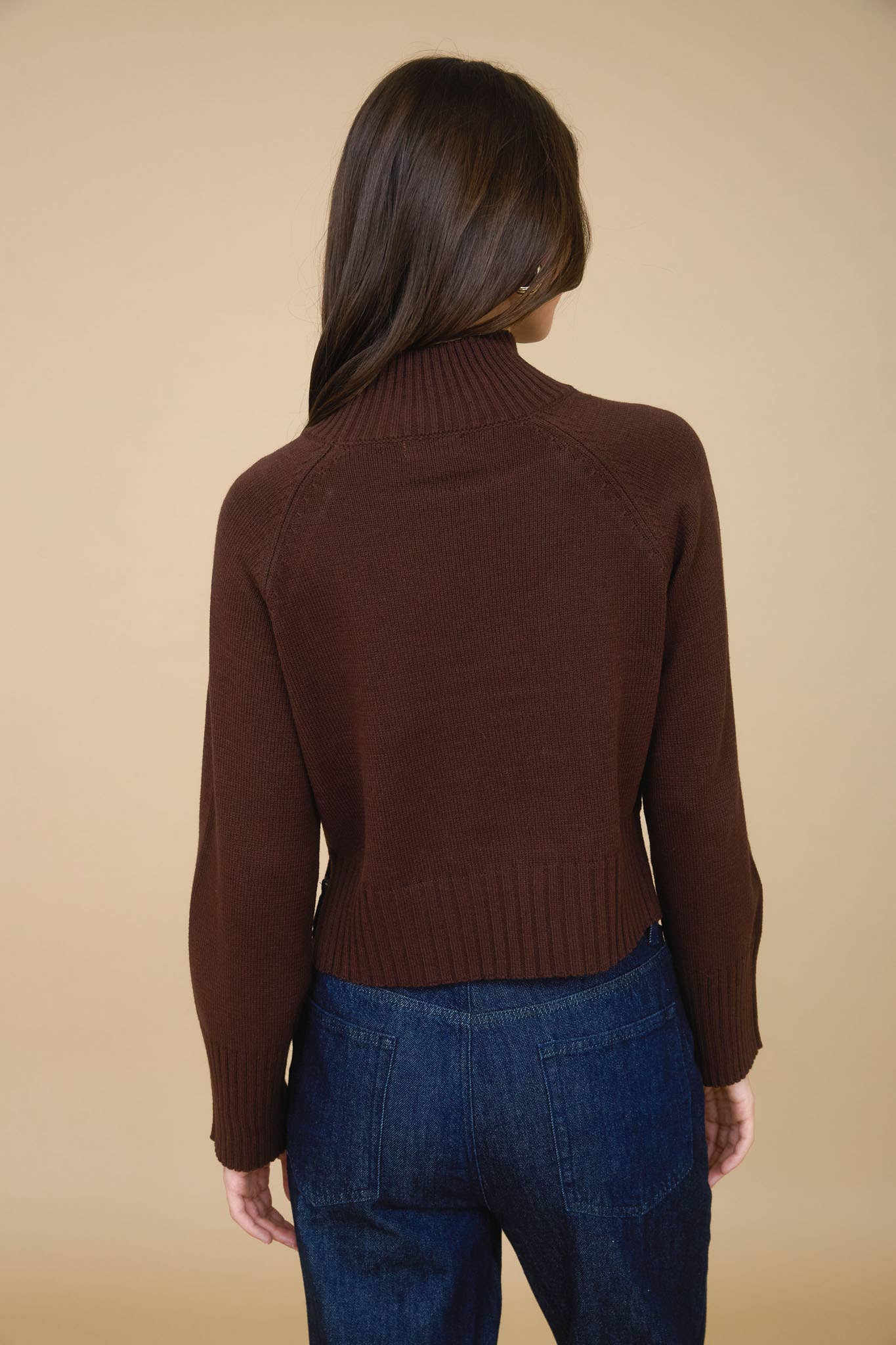Cocoa Chic Mock Neck Sweater