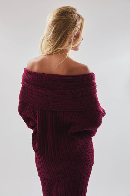 The Bordeaux Whisper Sweater