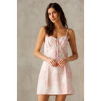 Cecilia Patchwork Mini Dress - Rose & Olivia Boutique