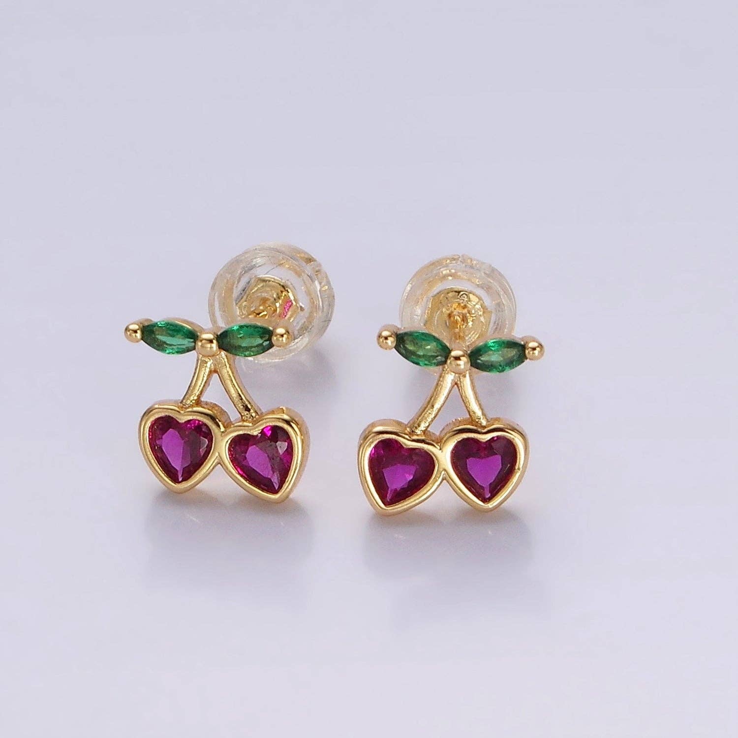 Cherry Stud Earrings - Rose & Olivia Boutique