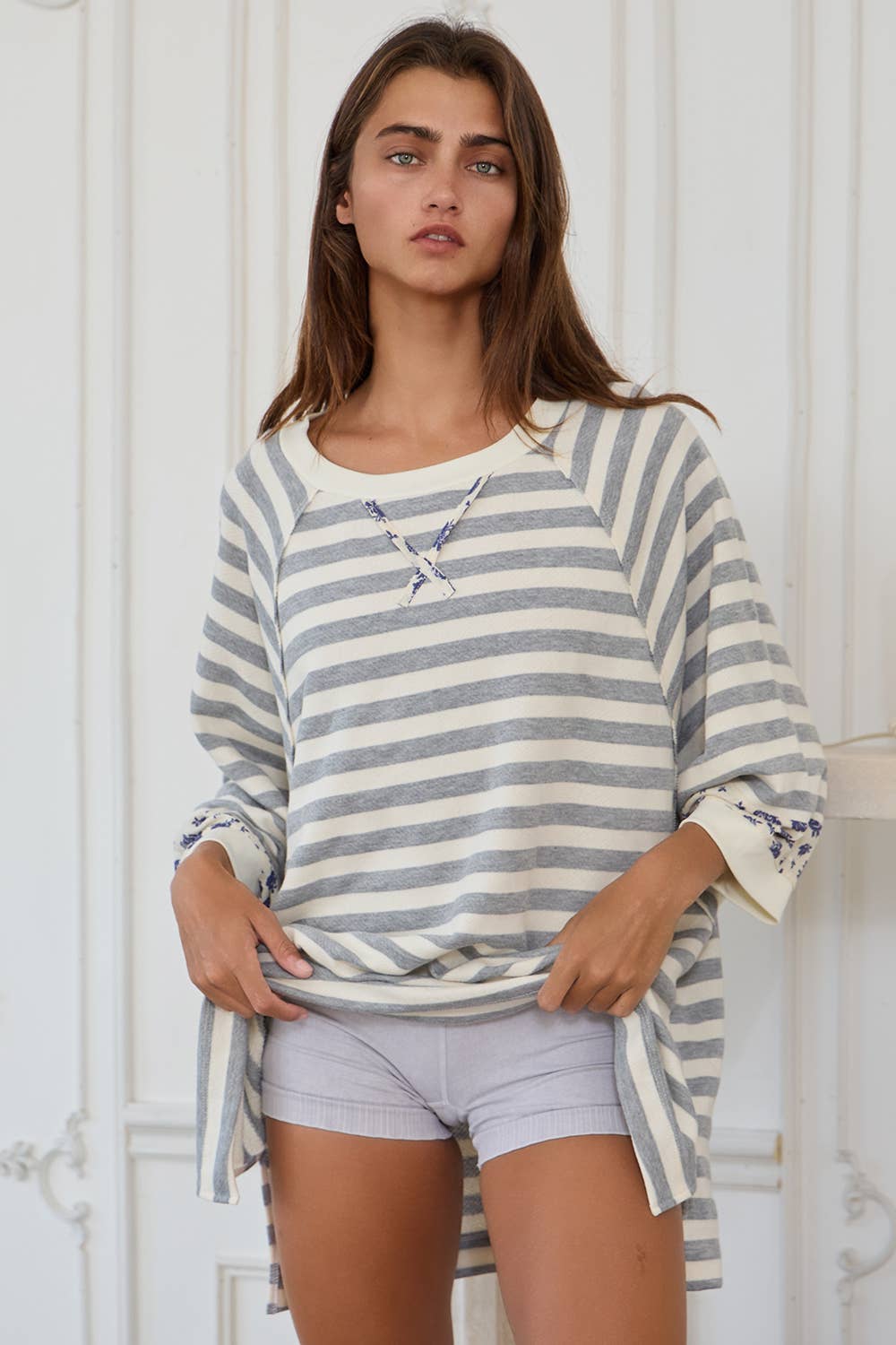 Coastal Stripes Tunic Top - Rose & Olivia Boutique