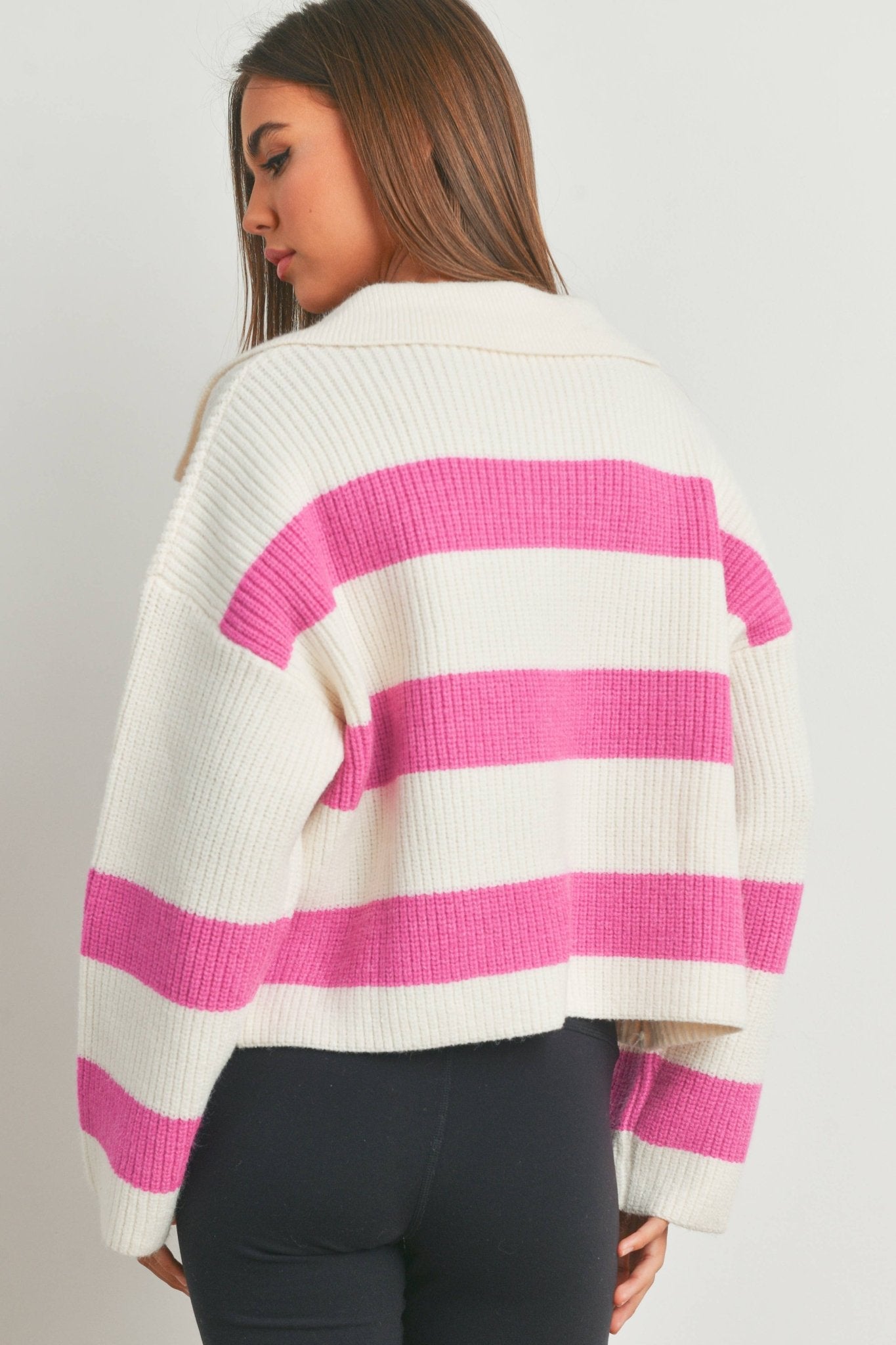 Cozy Striped Sweater - Rose & Olivia Boutique