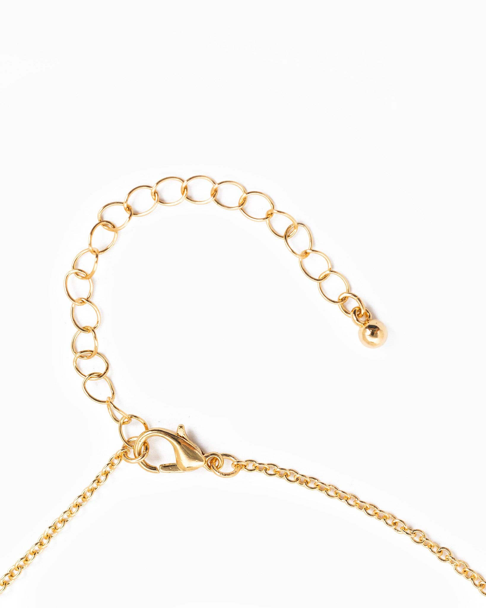 Dainty Stone & Pearl Flower Charm Necklace - Rose & Olivia Boutique