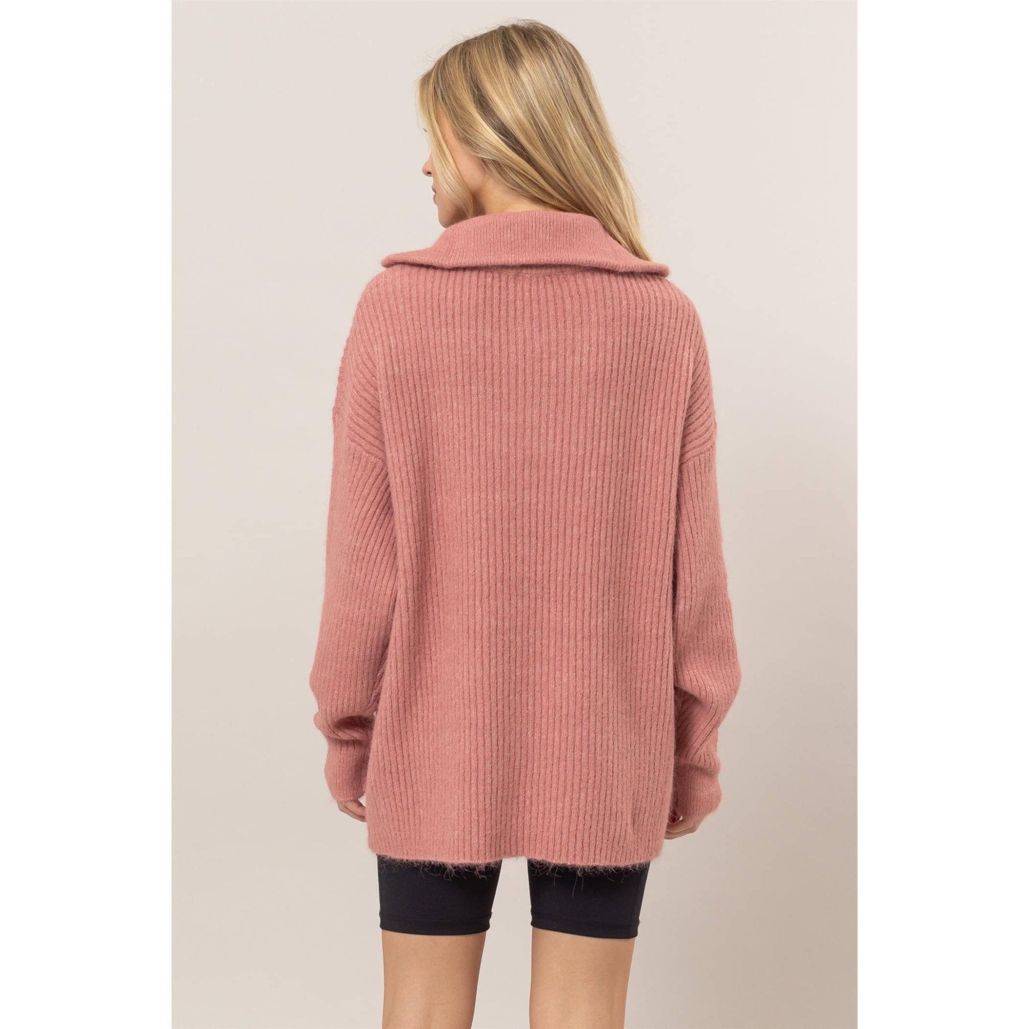 Dusty Rose Sweater - Rose & Olivia Boutique