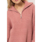 Dusty Rose Sweater - Rose & Olivia Boutique
