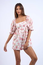 Eden Floral Mini Romper - Rose & Olivia Boutique
