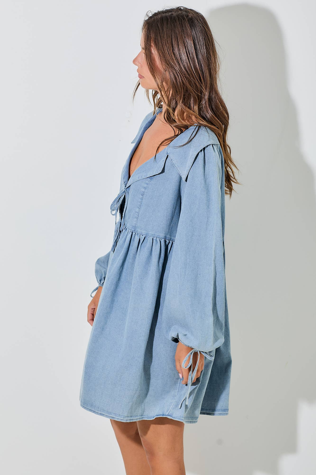 Elle Chambray Dress - Rose & Olivia Boutique
