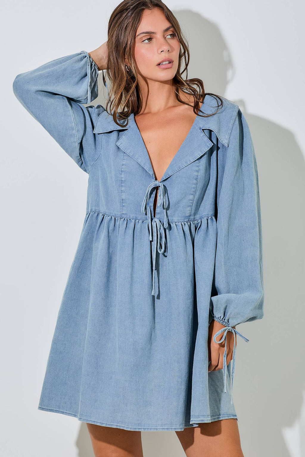 Elle Chambray Dress - Rose & Olivia Boutique