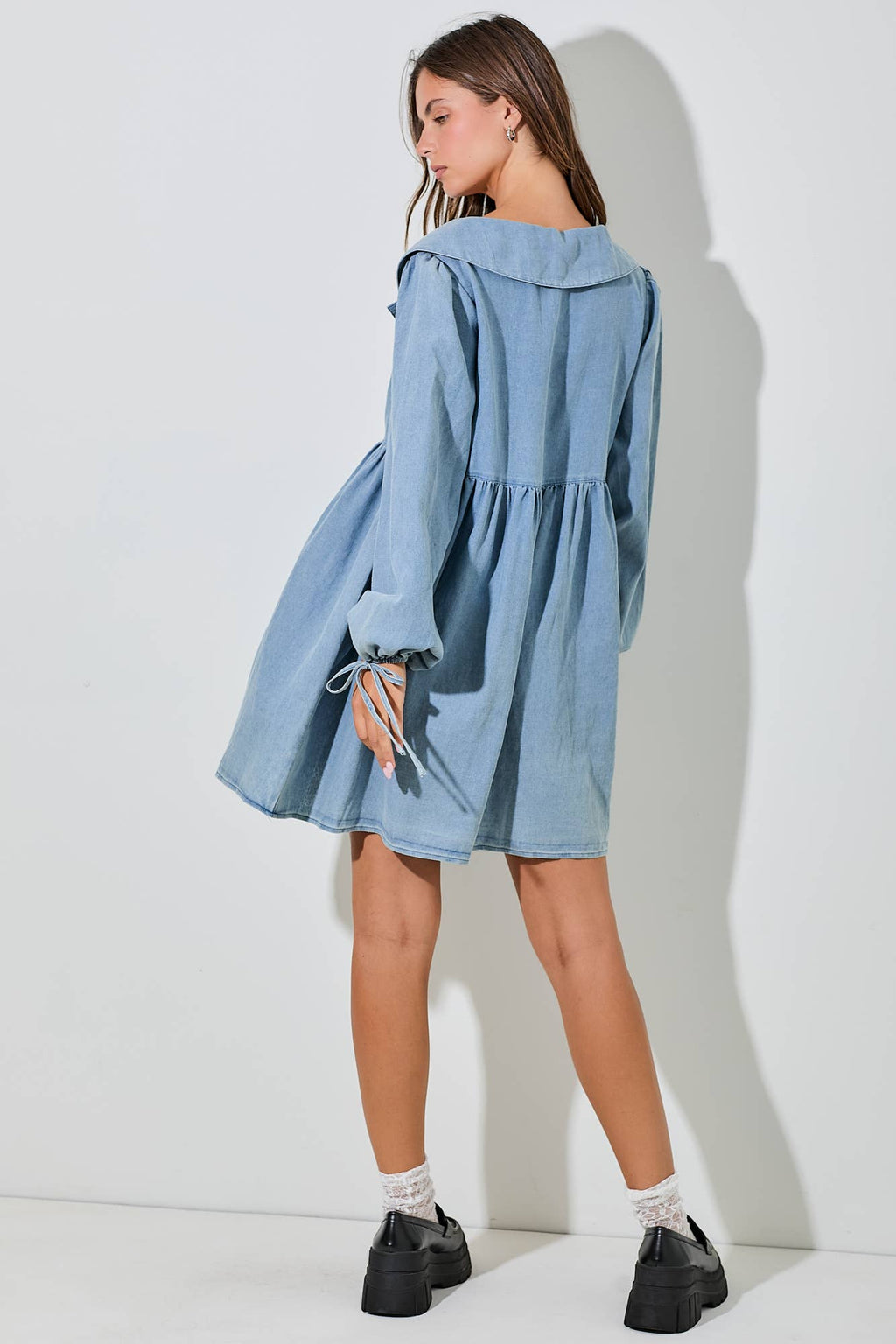 Elle Chambray Dress - Rose & Olivia Boutique