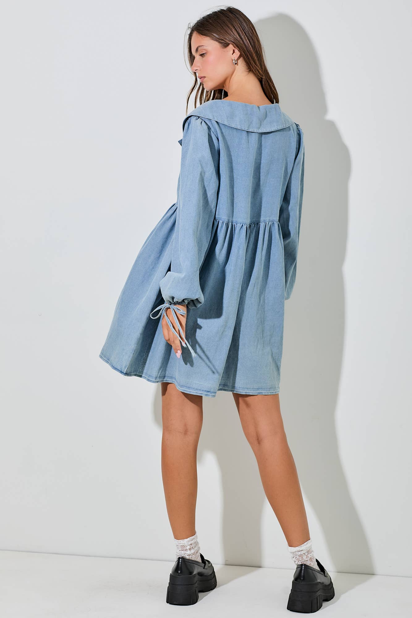 Elle Chambray Dress - Rose & Olivia Boutique