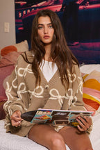 Emma Bow Oversized Cardigan - Rose & Olivia Boutique
