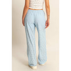 Eyelet Knit High Waist Drawstring Pants - Rose & Olivia Boutique