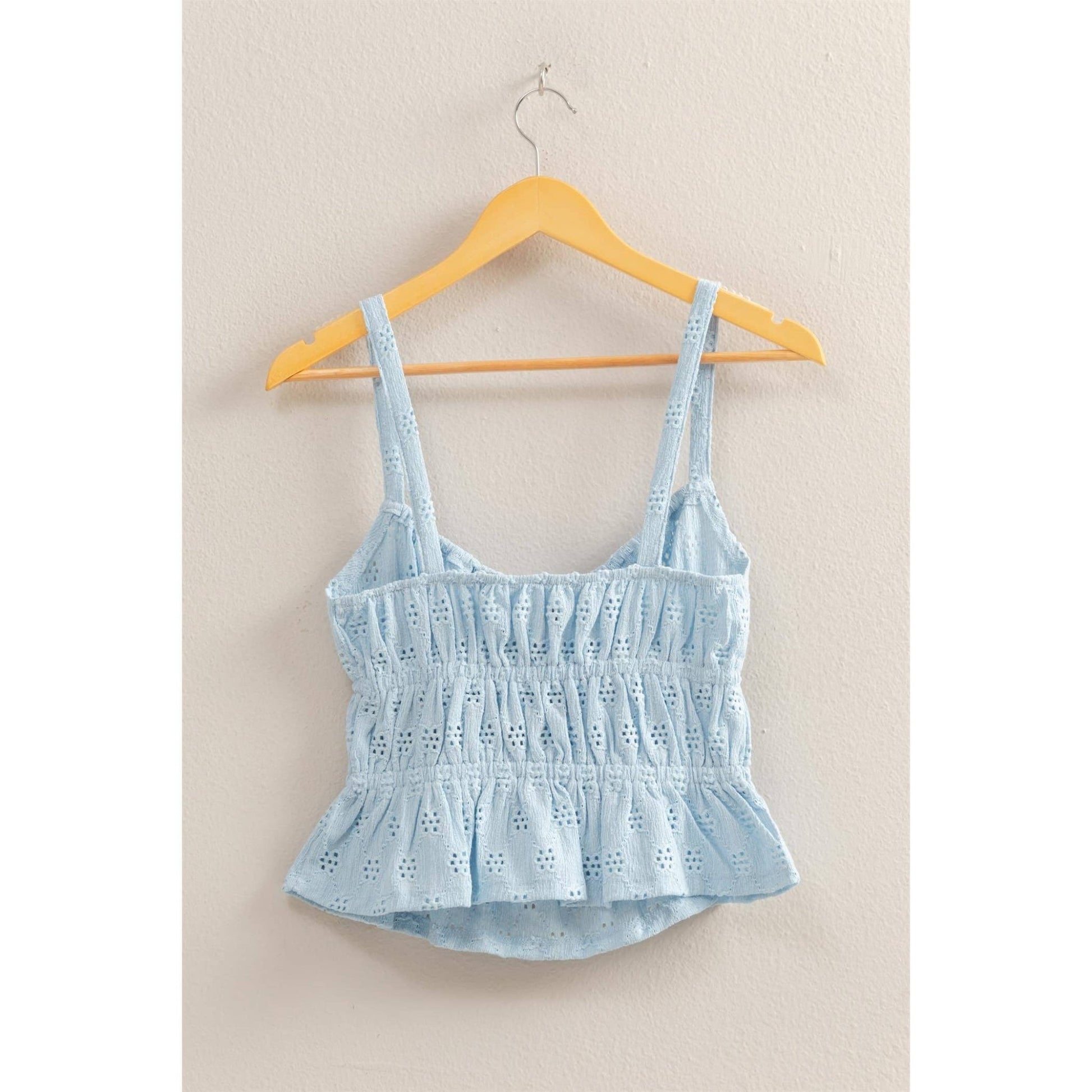 Eyelet Knit Tank Top - Rose & Olivia Boutique