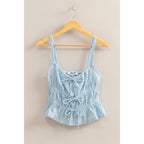 Eyelet Knit Tank Top - Rose & Olivia Boutique