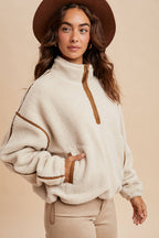 Pumpkin Spice Sherpa Pullover