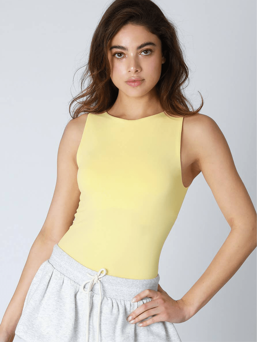 Glow Essentials Top - Pale Lemon - Rose & Olivia Boutique