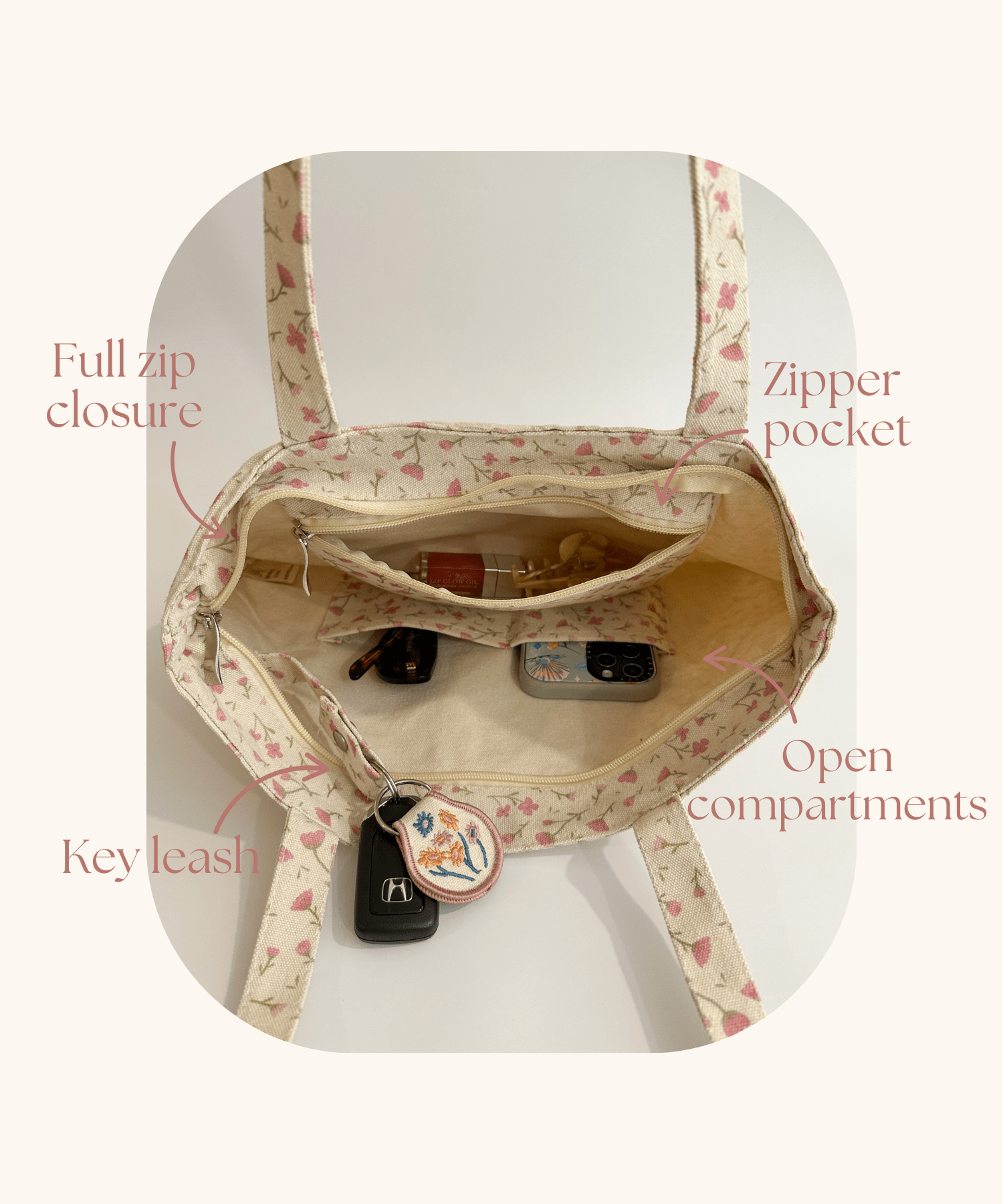 In Bloom Tote Bag - Rose & Olivia Boutique