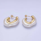 Isabella Shell Pearl Earrings - Rose & Olivia Boutique