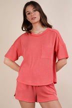 Jiana Comfort Set - Coral - Rose & Olivia Boutique