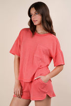 Jiana Comfort Set - Coral - Rose & Olivia Boutique