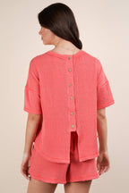 Jiana Comfort Set - Coral - Rose & Olivia Boutique