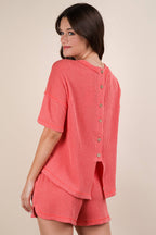 Jiana Comfort Set - Coral - Rose & Olivia Boutique