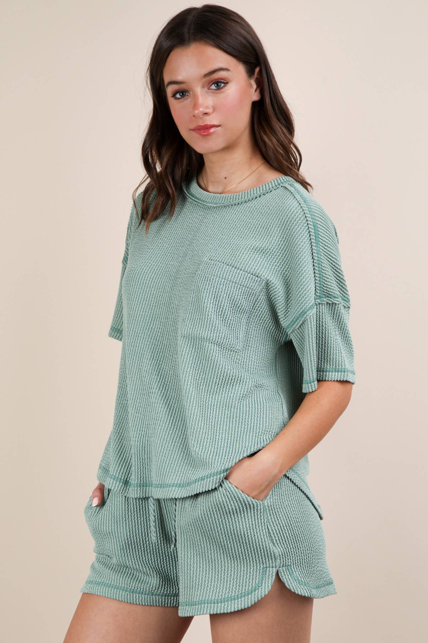 Jiana Comfort Set - Sage - Rose & Olivia Boutique