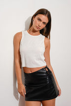 Kendall Faux Leather Mini Skirt - Rose & Olivia Boutique