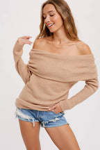 Latte Knit Dolman Tunic - Rose & Olivia Boutique