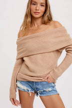 Latte Knit Dolman Tunic - Rose & Olivia Boutique